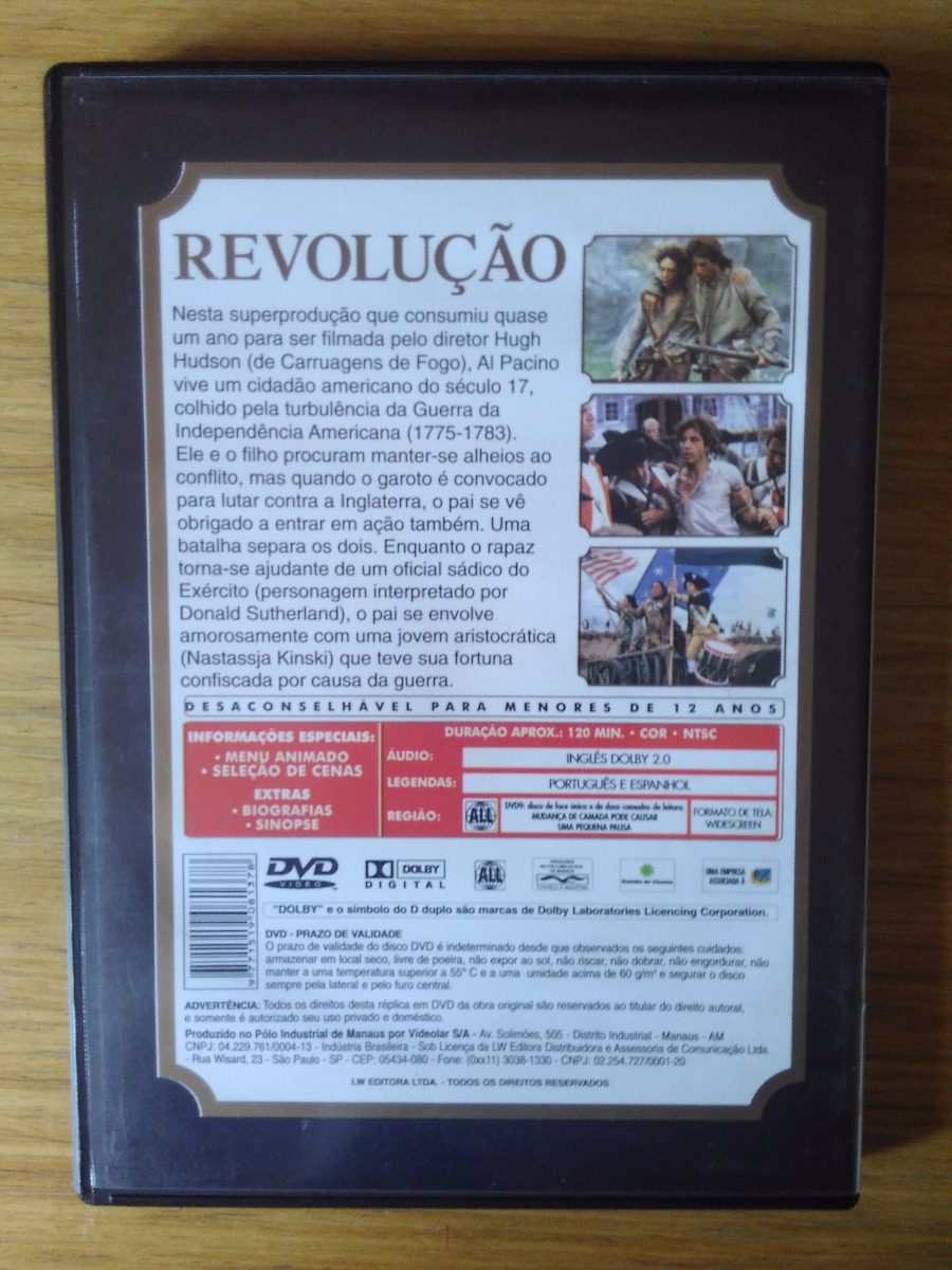 DVD - Revolução Al Pacino