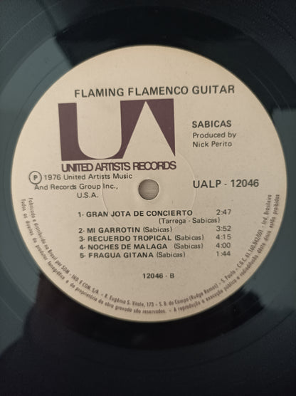 Lp Vinil Sabicas Flaming Flamenco Guitar