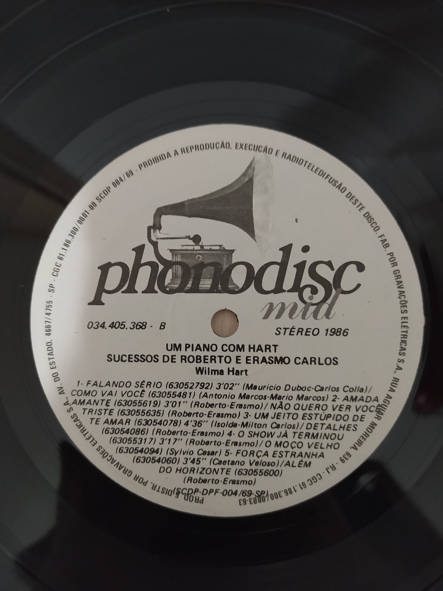 Lp Vinil Wilma Hart Sucessos De Roberto E Erasmo Carlos