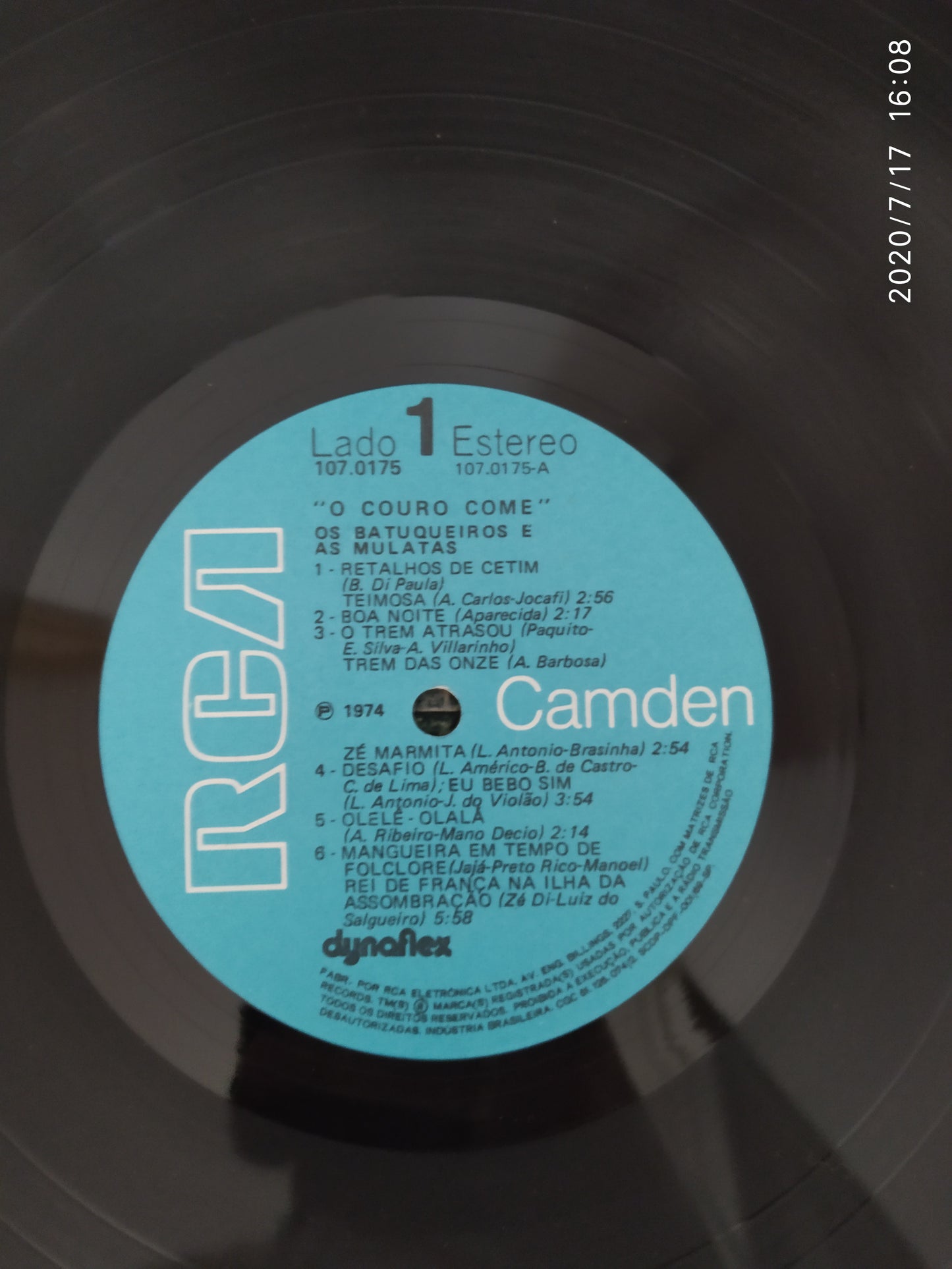 Lp Vinil Os Batuqueiros E As Mulatas O Couro Come