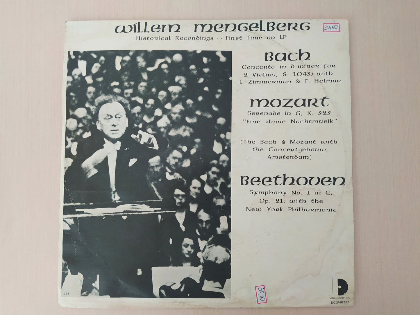 Lp Vinil Willem Mengelberg