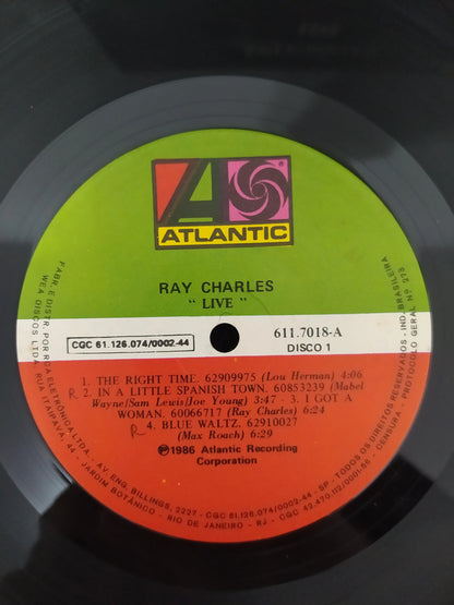 Lp Vinil Ray Charles Live Duplo