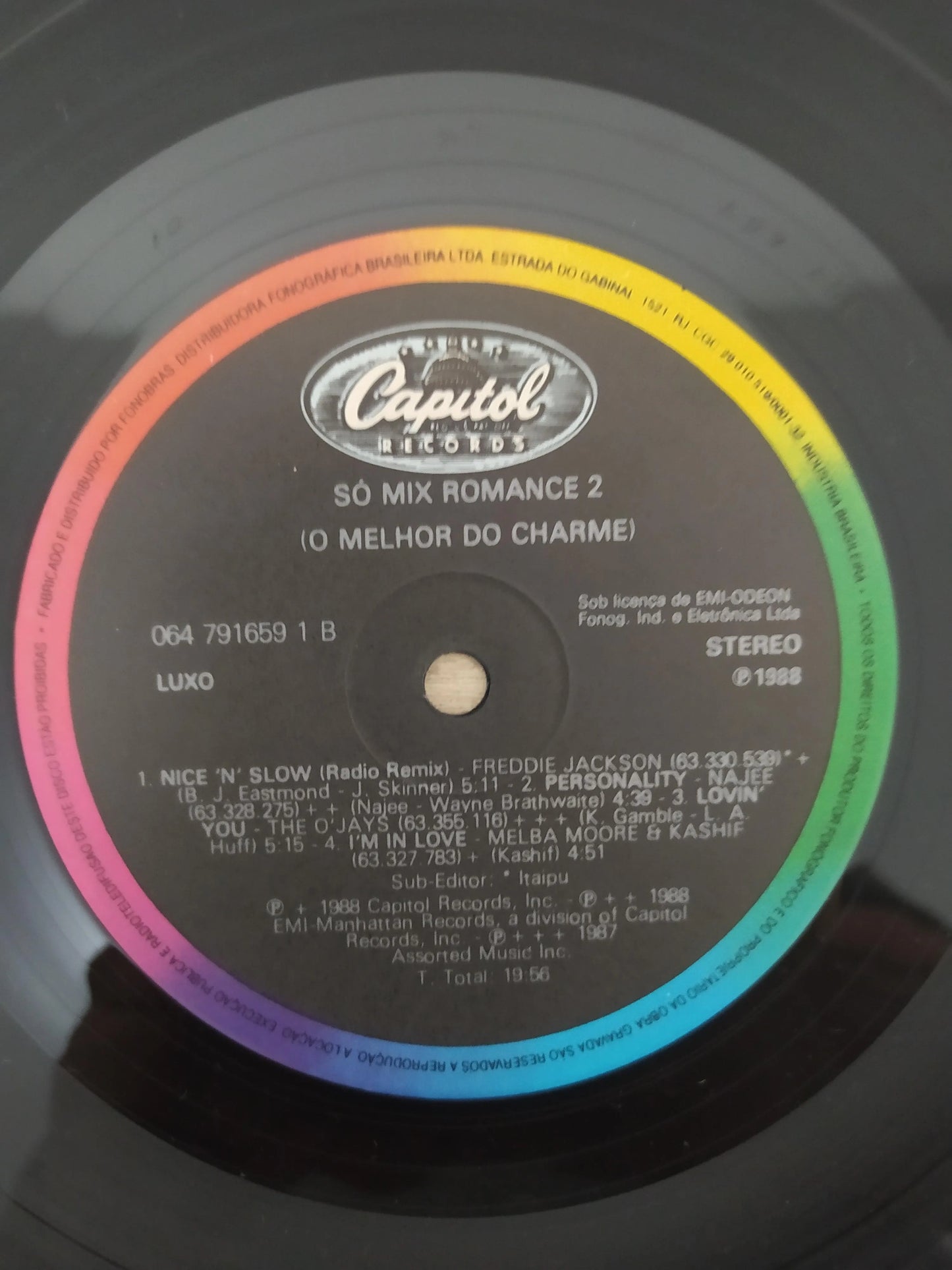 Lp Vinil Só Mix Romance 2 O Melhor do Charme