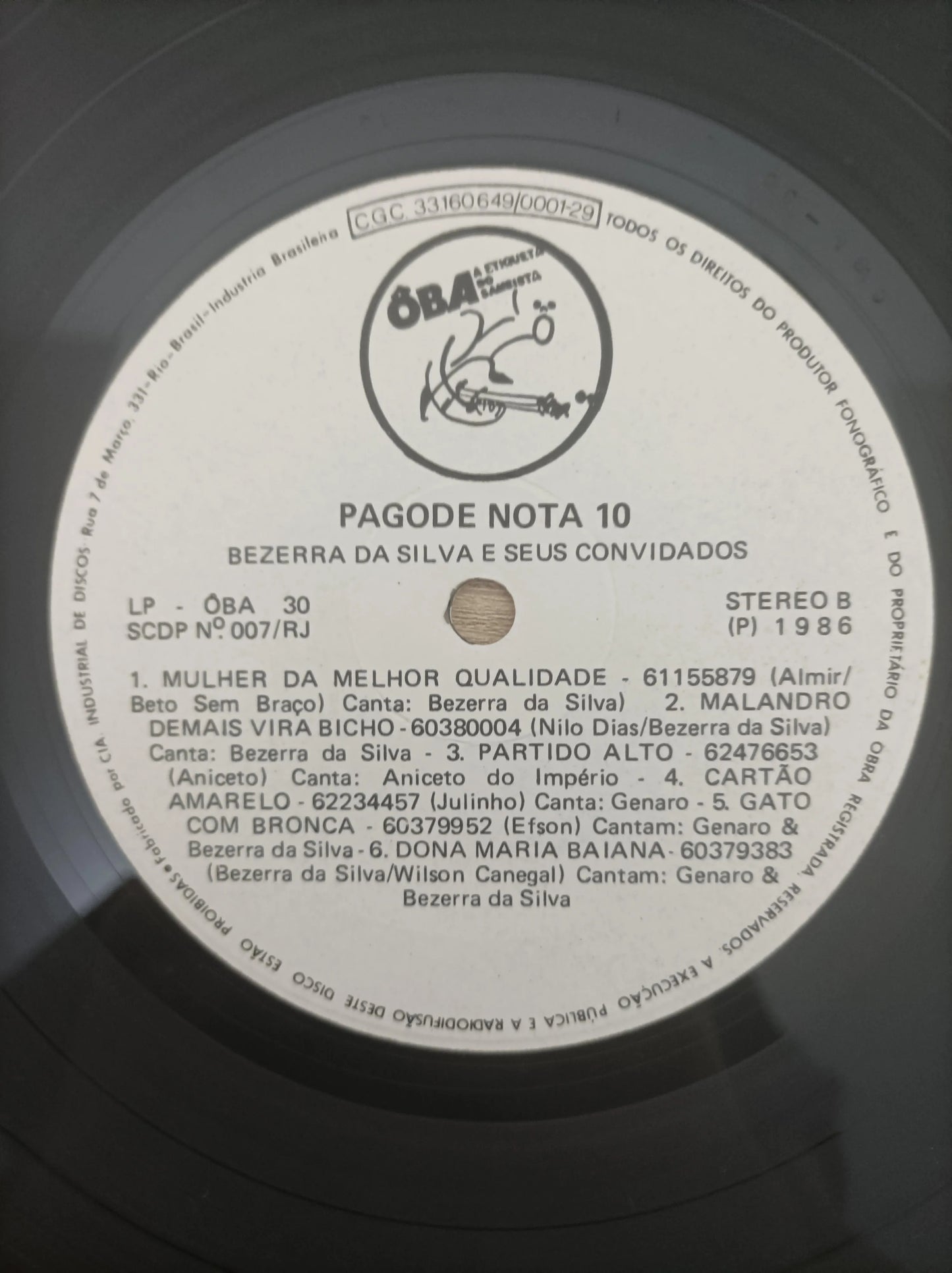 Lp Vinil Bezerra Da Silva Pagode Nota 10