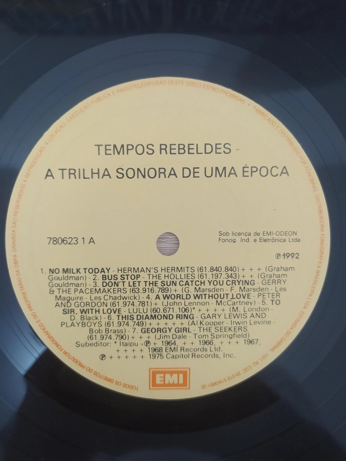 Lp Vinil Tempos Rebeldes - A Trilha Sonora De Uma Época