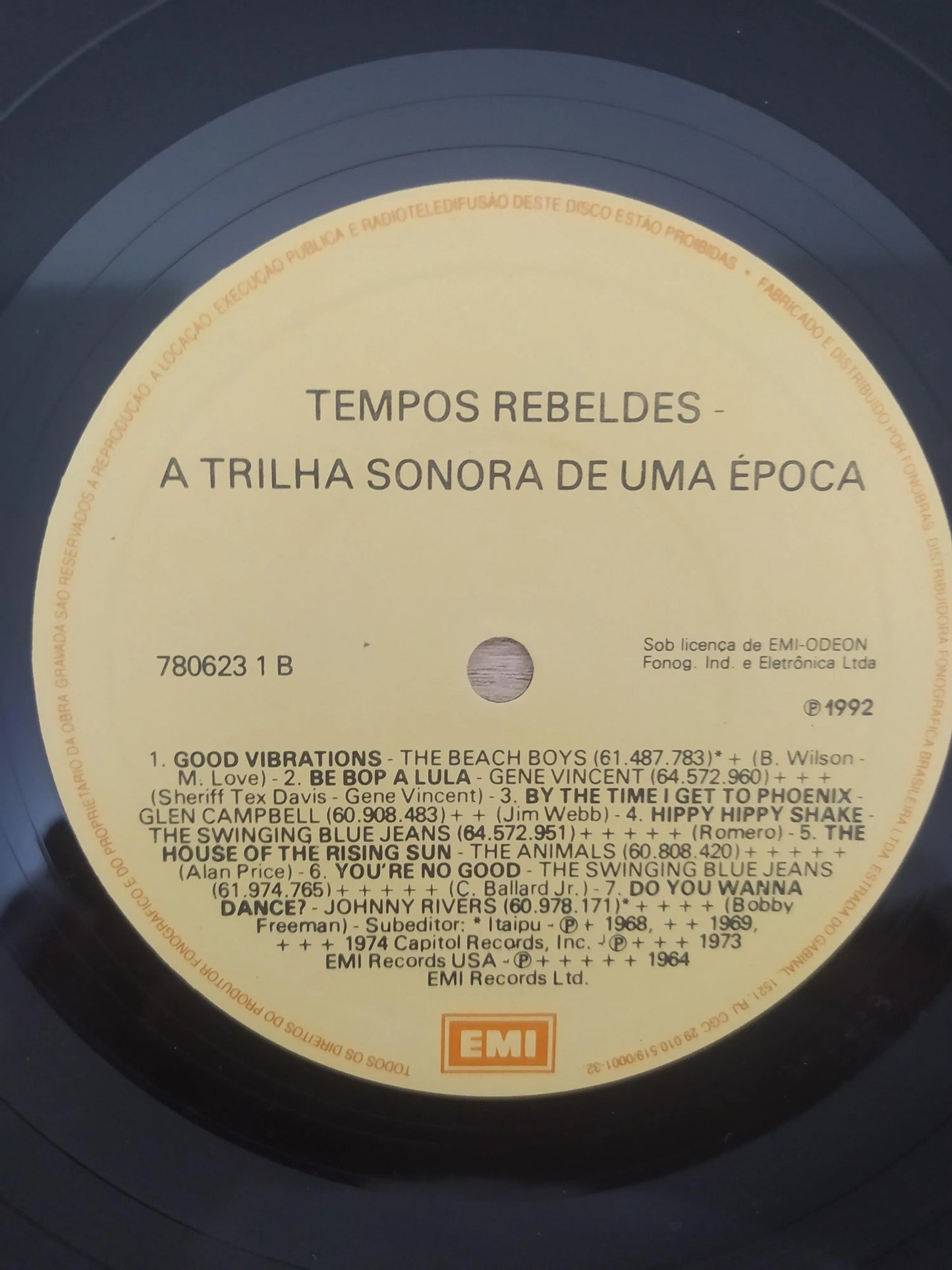 Lp Vinil Tempos Rebeldes - A Trilha Sonora De Uma Época
