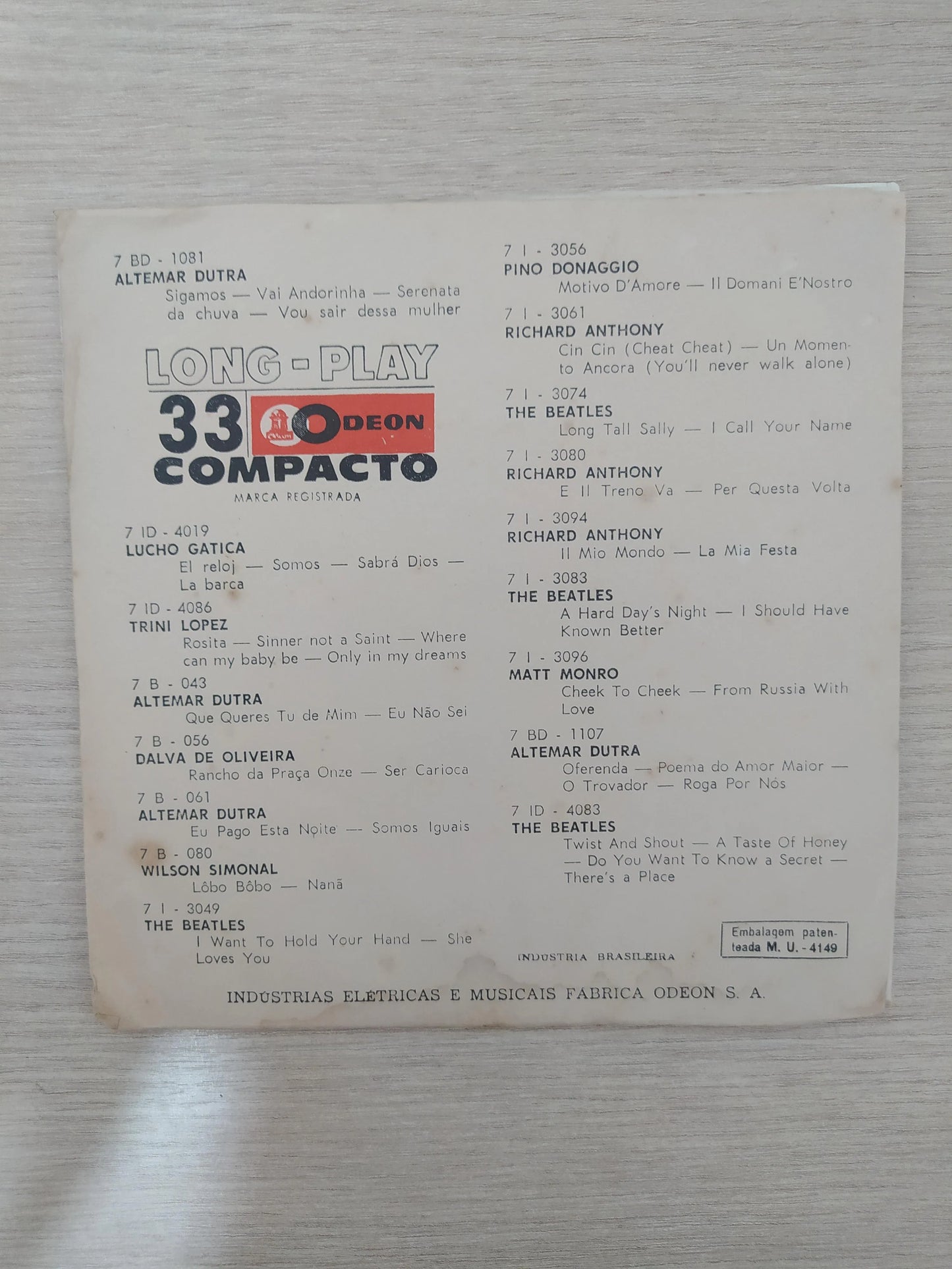 Vinil Compacto The Beatles I Feel Fine / If I Fell Leia