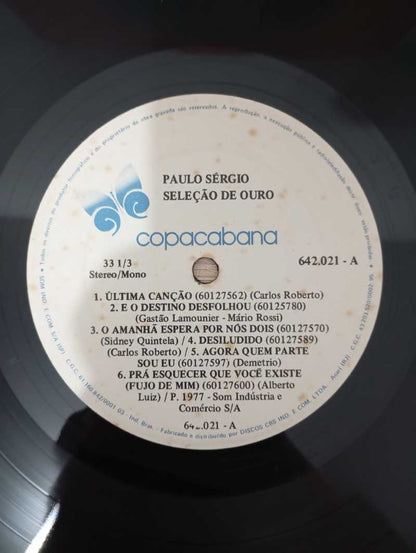 Lp Vinil Paulo Sergio Seleção De Ouro