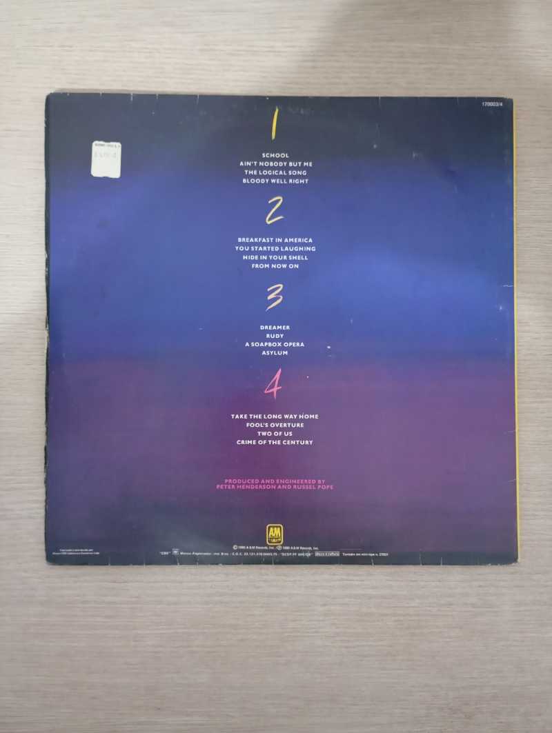 Lp Vinil Supertramp Paris Duplo