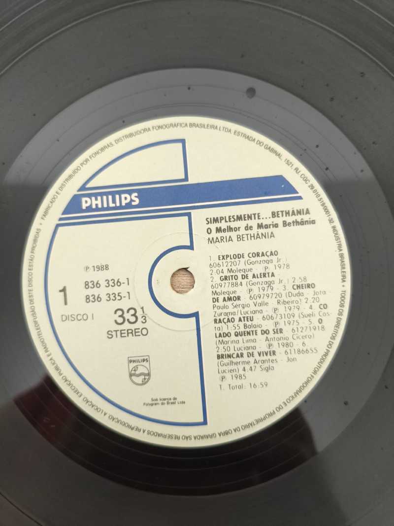Lp Vinil Maria Bethânia Simplesmente O melhor de Duplo