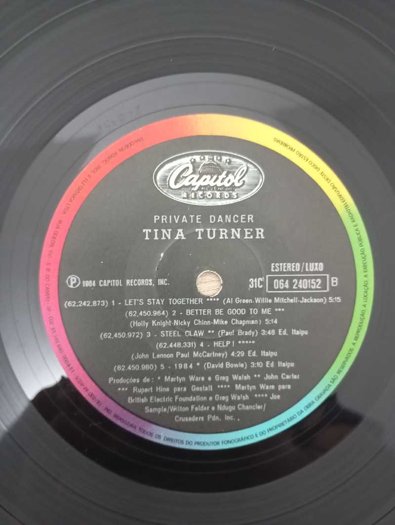 Lp Vinil Tina Turner Private Dancer Com Encarte