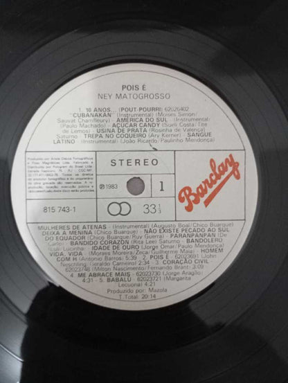Lp Vinil Ney Matogrosso ...Pois É Com Encarte