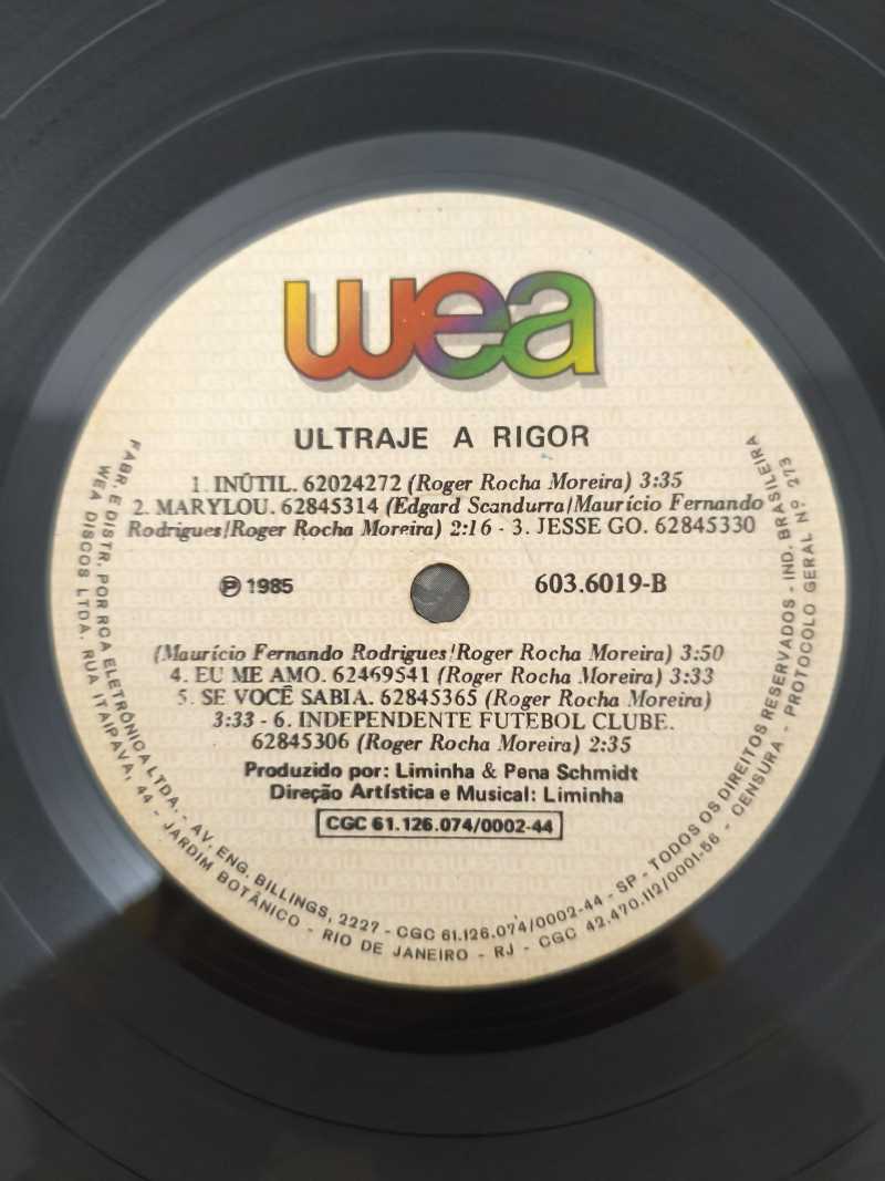 Lp Vinil Ultraje A Rigor Nós Vamos Invadir Praia C/ Encarte