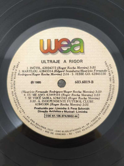 Lp Vinil Ultraje A Rigor Nós Vamos Invadir Praia C/ Encarte
