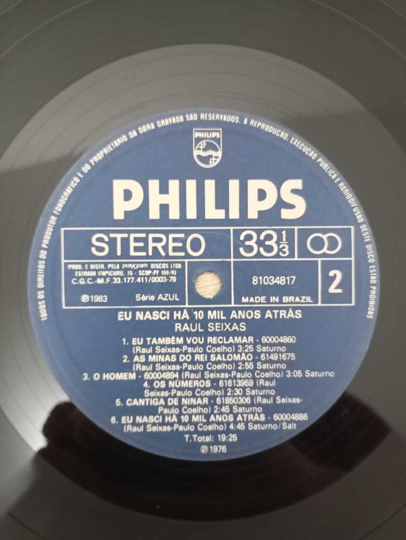 Lp Vinil Raul Seixas Há 10 Mil Anos Atrás