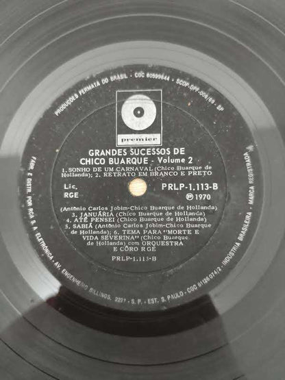 Lp Vinil Chico Buarque Grandes Sucessos de Vol. 2, Leia
