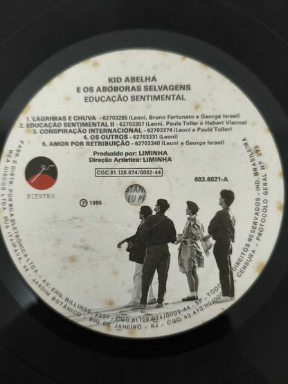 Lp Vinil Kid Abelha Educação Sentimental Com Encarte