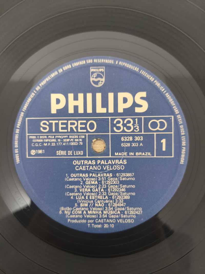Lp Vinil Caetano Veloso Outras Palavras Com Encartes