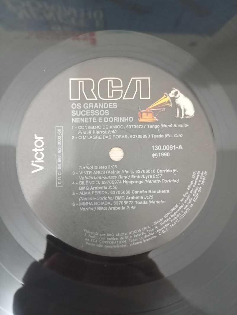 Lp Vinil Nenete e Dorinho Os Grandes Sucessos