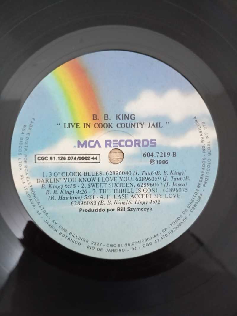 Lp Vinil B.B. King Live In Cook County Jail