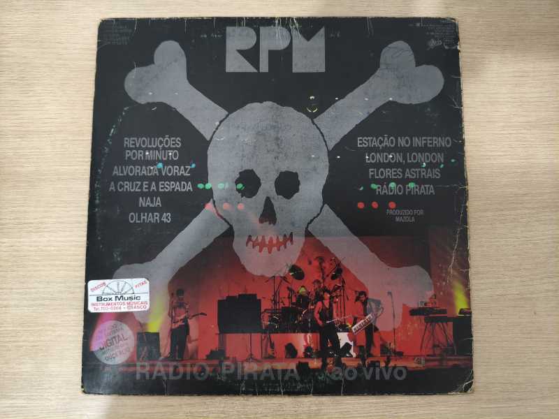 Lp Vinil RPM Rádio Pirata Ao Vivo