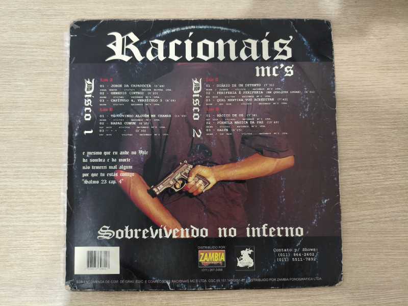 Lp Vinil Racionais MC's Sobrevivendo No Inferno Duplo