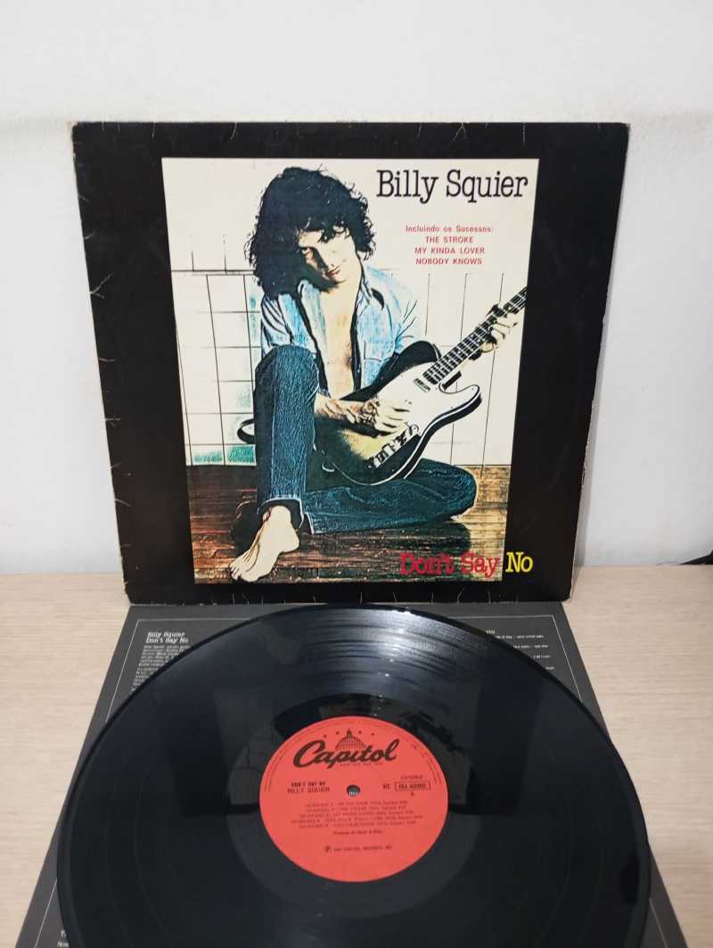 Lp Vinil Billy Squier Don't Say No Com Encarte