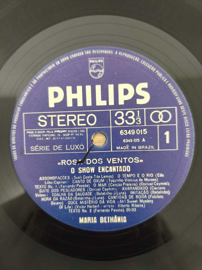 Lp Vinil Maria Bethânia Rosa dos Ventos Show Encantado