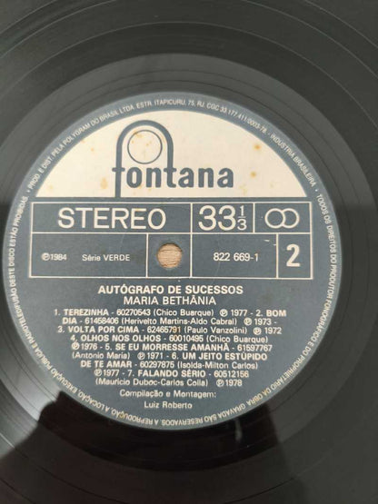 Lp Vinil Maria Bethânia Autógrafos de Sucesso