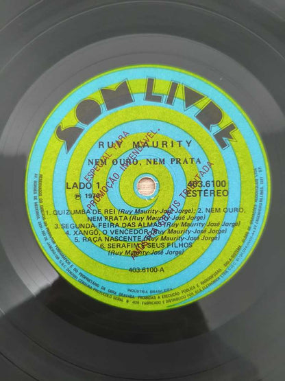 Lp Vinil Ruy Maurity Nem Ouro, Nem Prata