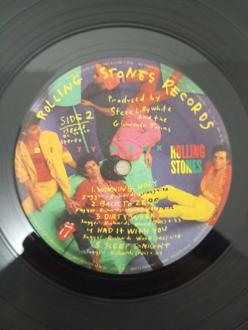 Lp Vinil The Rolling Stones Dirty Work Com Encarte
