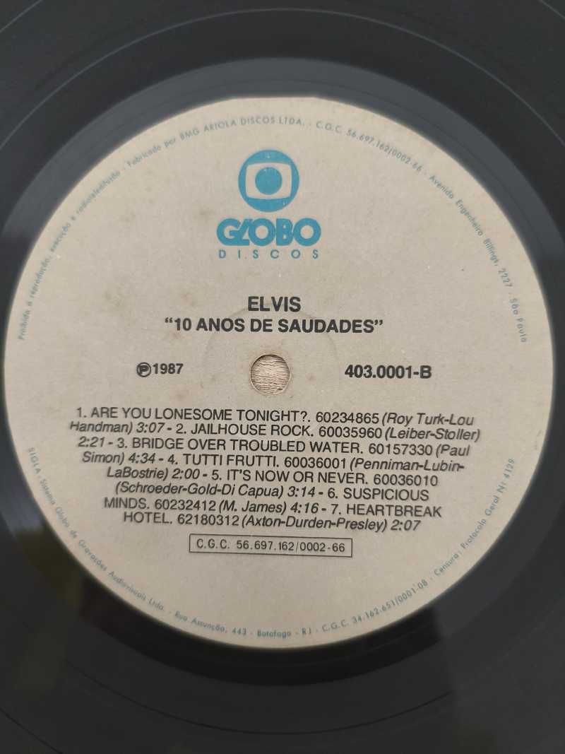 Lp Vinil Elvis Presley 10 Anos de Saudades