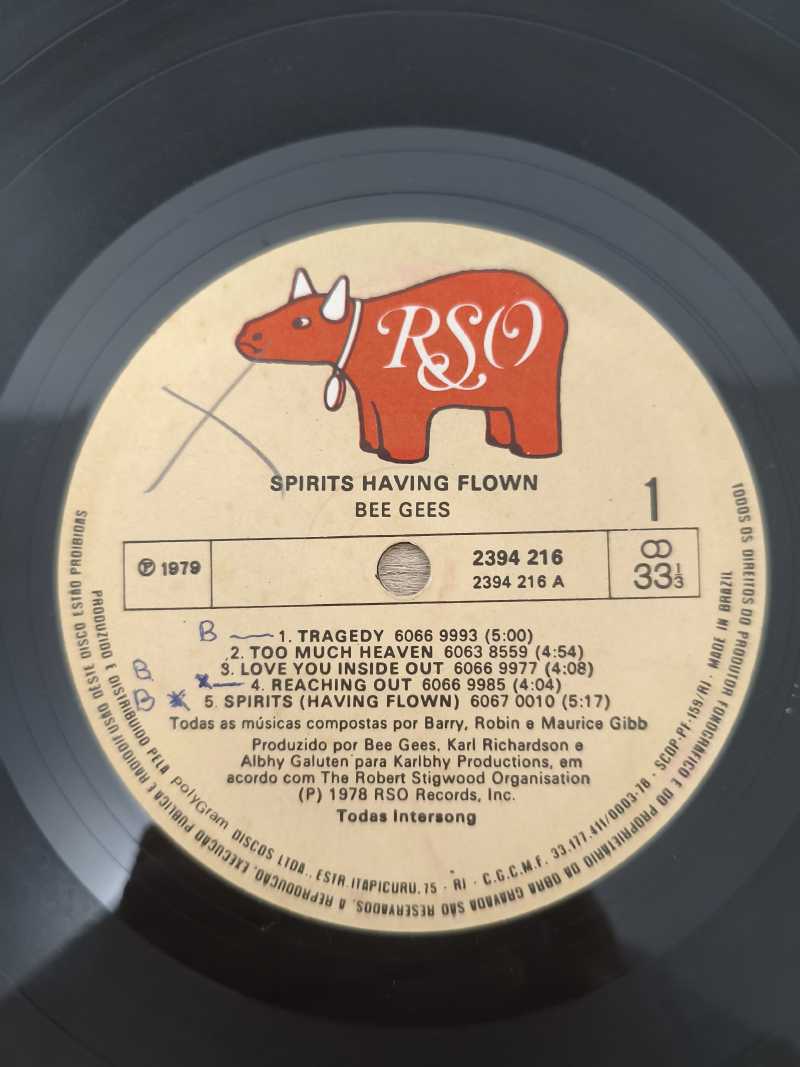 Lp Vinil Bee Gees Spirits Having Flown Capa Dupla