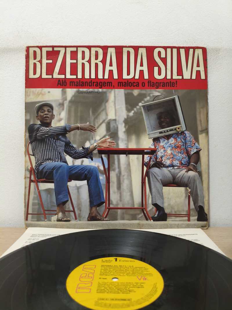 Lp Vinil Bezerra Da Silva Alô Malandragem Maloca C/ Encarte