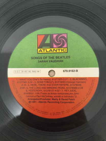 Lp Vinil Sarah Vaughan Songs Of The Beatles