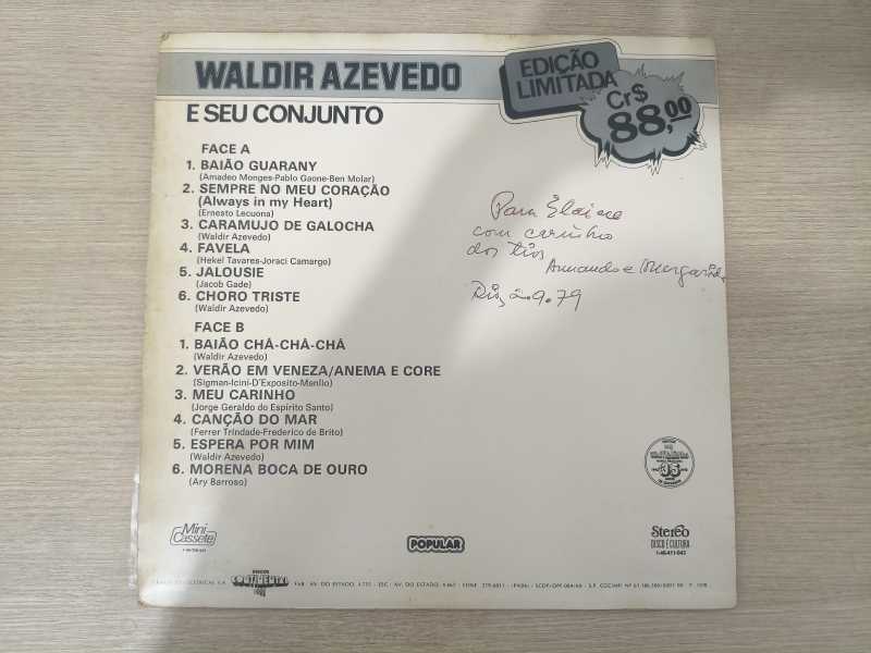 Lp Vinil Waldir Azevedo Baile Do Cavaquinho