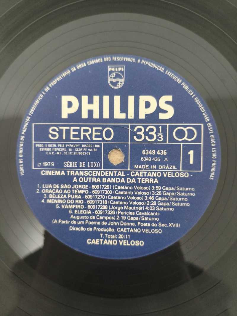 Lp Vinil Caetano Veloso Cinema Transcendental