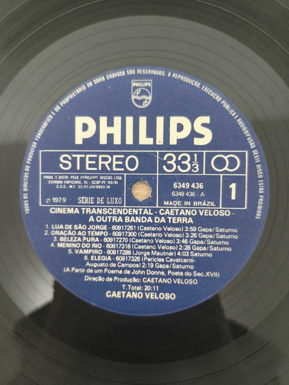 Lp Vinil Caetano Veloso Cinema Transcendental