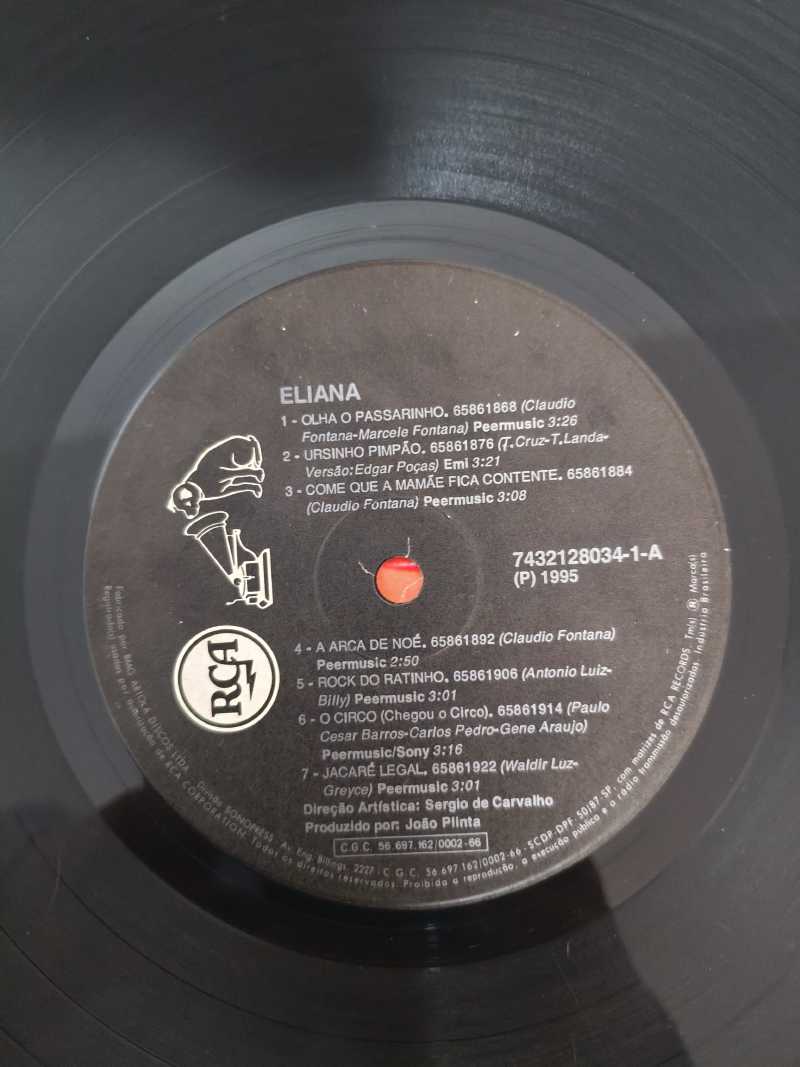 Lp Vinil Eliana 1995 Com Encarte