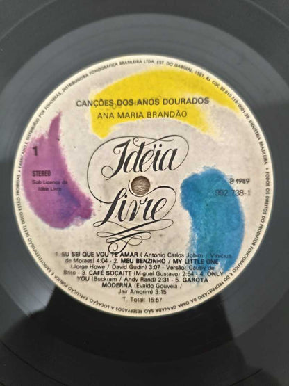 Lp Vinil Ana Maria Brandão Canções dos Anos Dourados