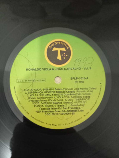 Lp Vinil Ronaldo Viola & João Carvalho Vol. 4