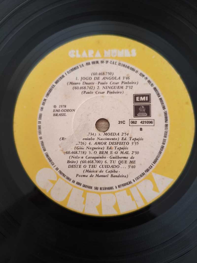 Lp Vinil Clara Nunes Guerreira
