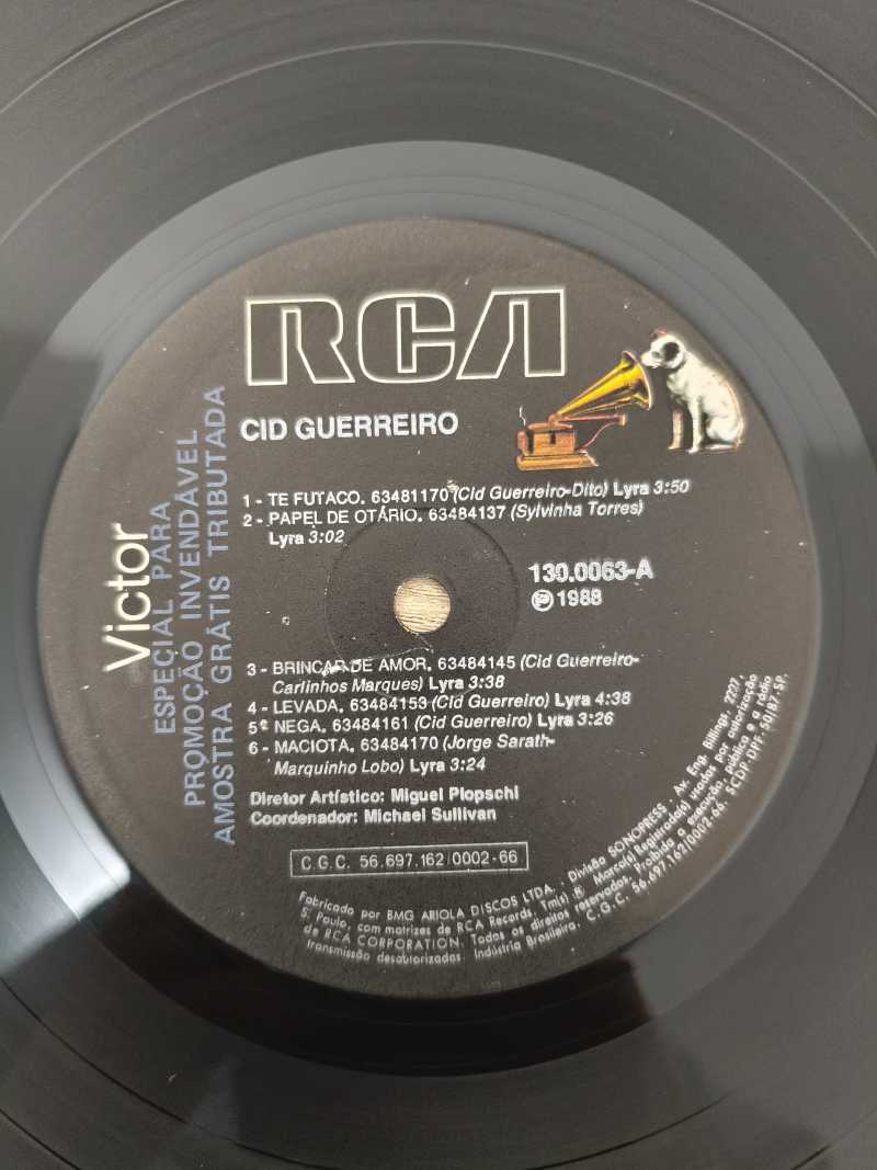 2 Lps Vinil Cid Guerreiro 1988 Com Encarte