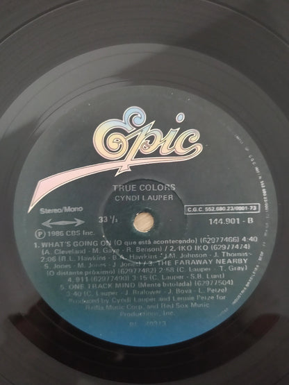 Lp Vinil Cyndi Lauper True Colors Com Encarte