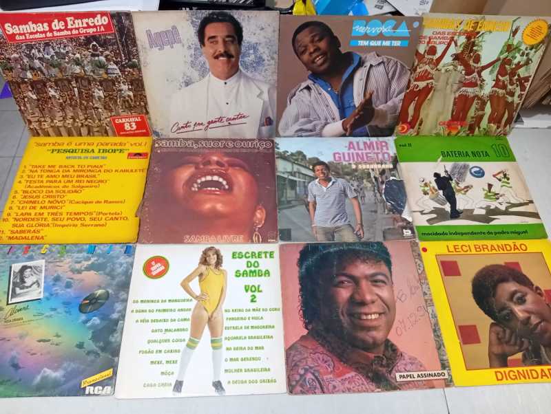 Lp Vinil Lote 12 Unidades Samba