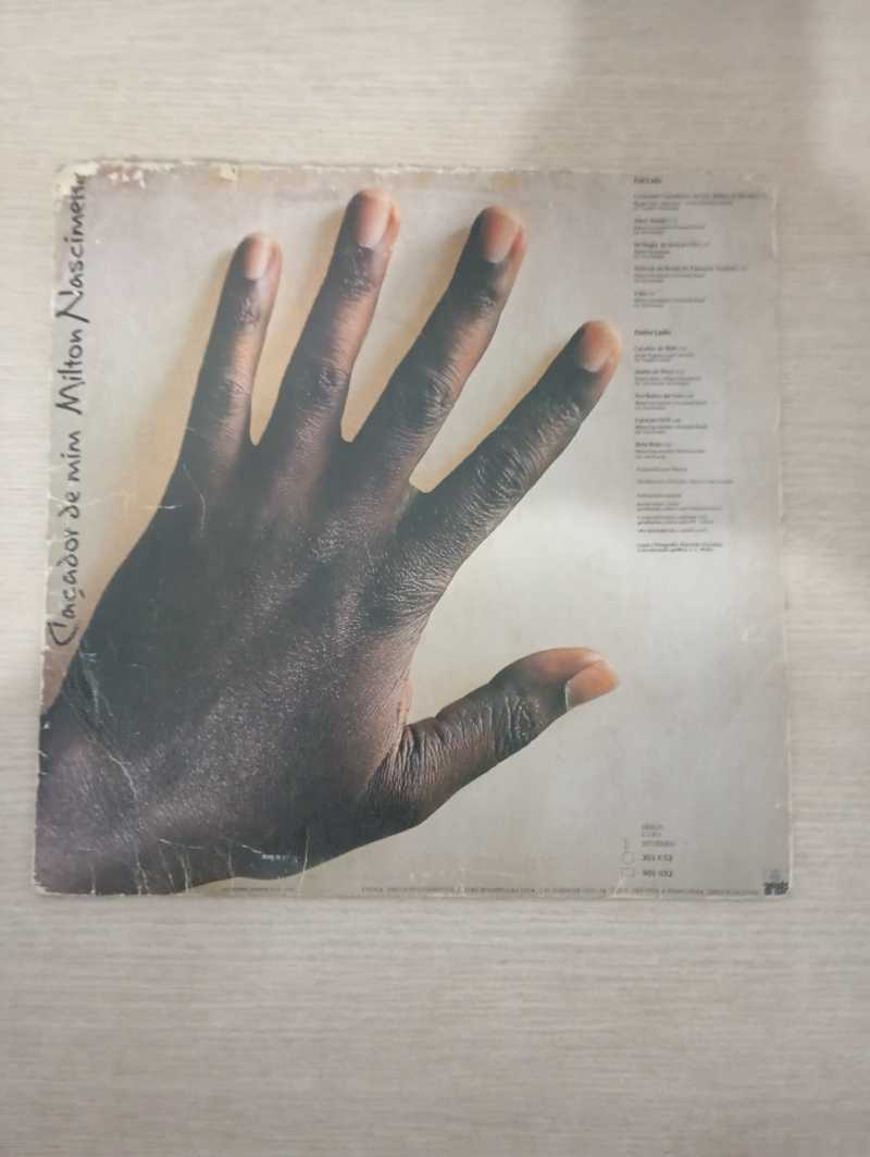 Lp Vinil Milton Nascimento Caçador De Mim Com Encarte