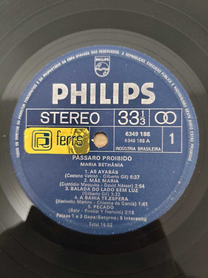 Lp Vinil Maria Bethânia Pássaro Proibido Capa Dupla
