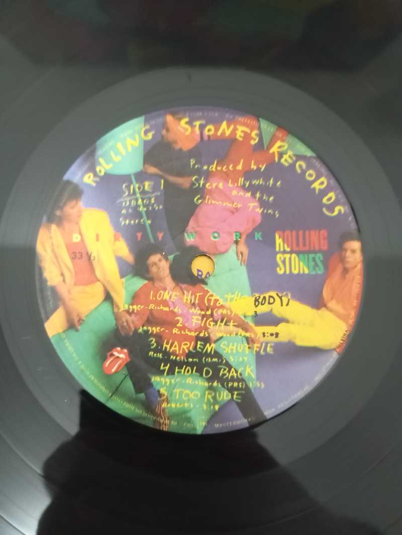 Lp Vinil The Rolling Stones Dirty Work Com Encarte