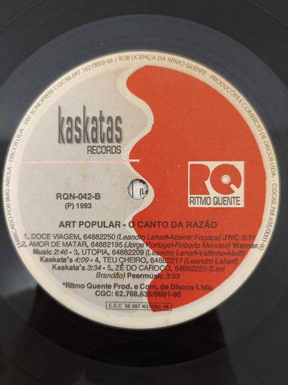 Lp Vinil Art Popular O Canto Da Razão Com Encarte