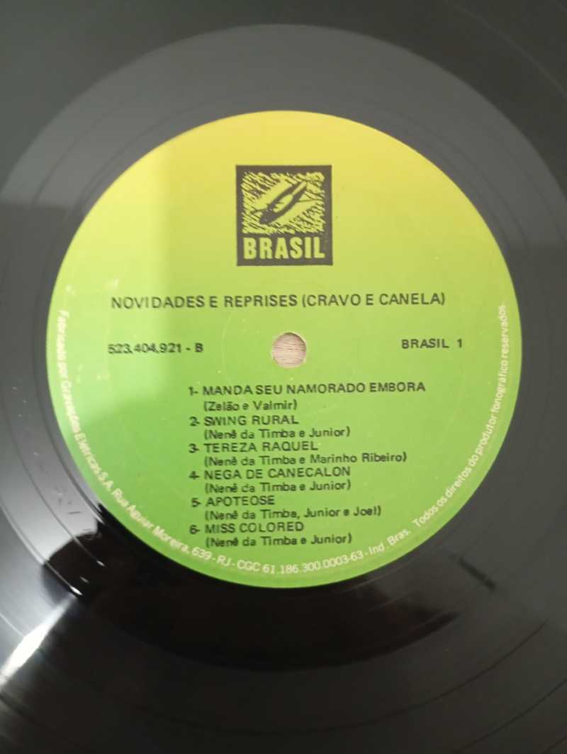 Lp Vinil Grupo Cravo E Canela Novidades E Reprises